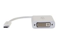 C2G USB C to DVI-D Video Converter - USB Type C to DVI Adapter - White - Ulkoinen videoadapteri - USB 3.1 - DisplayPort - valkoinen 80525
